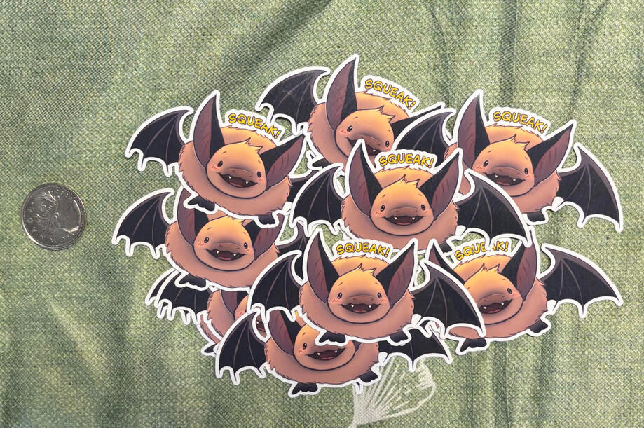 Bat Squeak Stickers