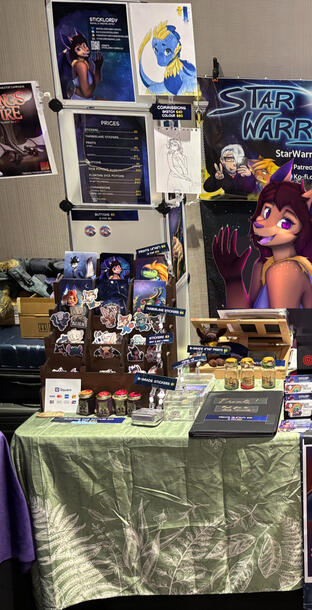 Shared table with Star Warriors